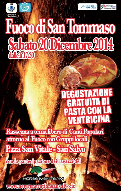 Il fuoco di San Tommaso: edizione 2014