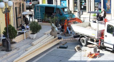 In Piazza Papa Giovanni XXIII i lavori di perlustrazione dell’acquedotto romano