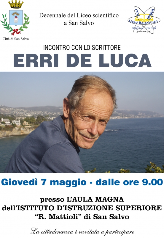 Lo scrittore Erri De Luca a San Salvo