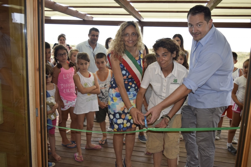 Inaugurato presso il Biotopo costiero il punto di ecolettura “Il giglio di mare”