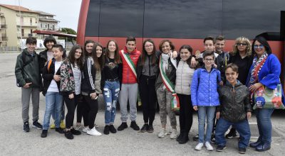 Studenti di San Salvo in visita al Parlamento europeo con il sindaco Magnacca