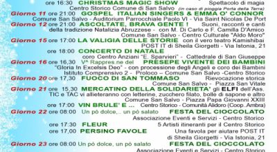 Il calendario delle manifestazioni natalizie 2018