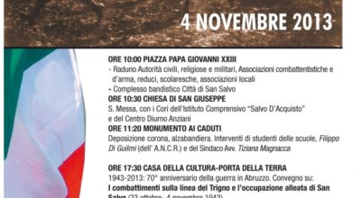 Le celebrazioni del 4 novembre a San Salvo