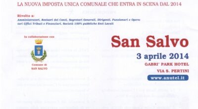 Convegno a San Salvo sull’Imposta unica comunale