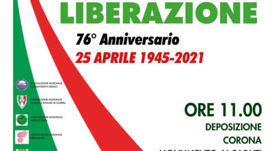 25 aprile 2021, le celebrazioni a San Salvo per il 76° anniversario della Liberazione