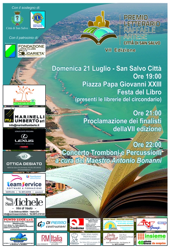 Festa del libro e proclamazione finalisti della VII edizione del Premiosansalvo