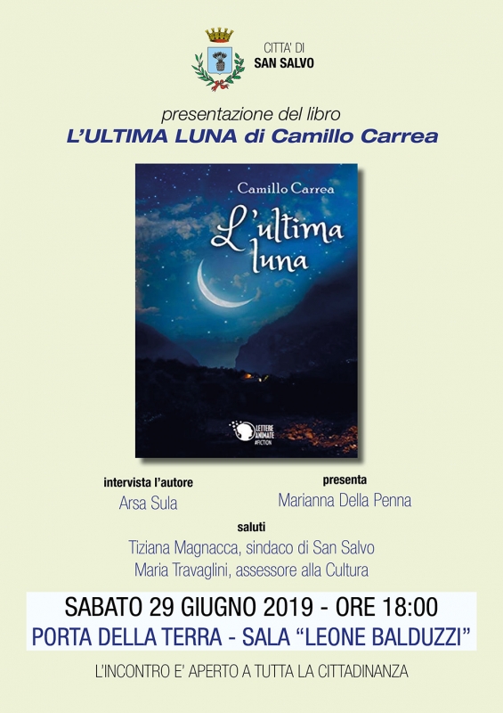 Invito alla lettura con “L’ultima luna” di Camillo Carrea