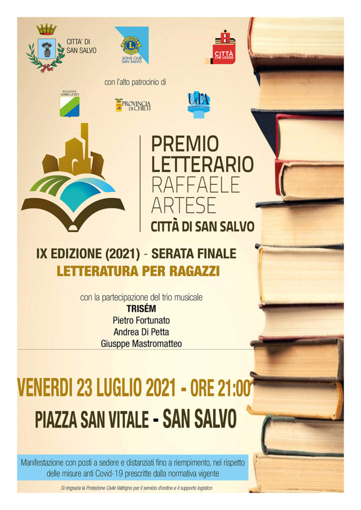 Premio Artese – Città di San Salvo, la serata dedicata  alla letteratura per ragazzi