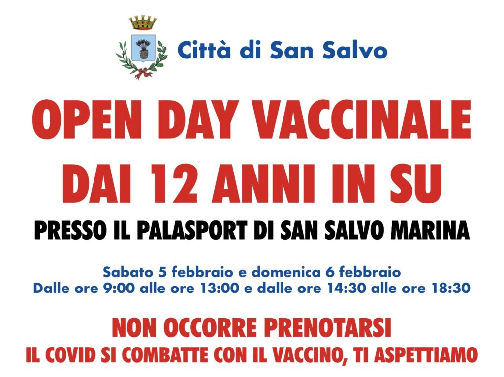 Open day sabato 5 e domenica 6 febbraio al Palasport di San Salvo Marina