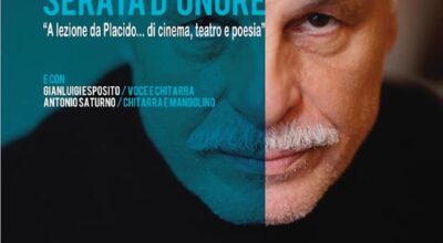 A lezione di cinema, teatro e poesia da Michele Placido con “serata d’onore”