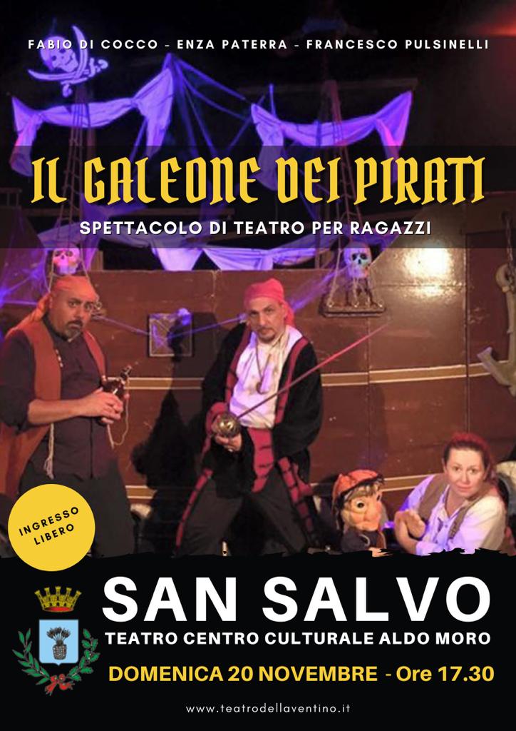Nella Giornata mondiale dei diritti dei bambini e delle bambine lo spettacolo “Il galeone dei pirati”
