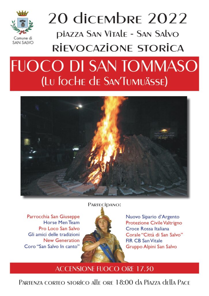 Il fuoco di San Tommaso: edizione 2022