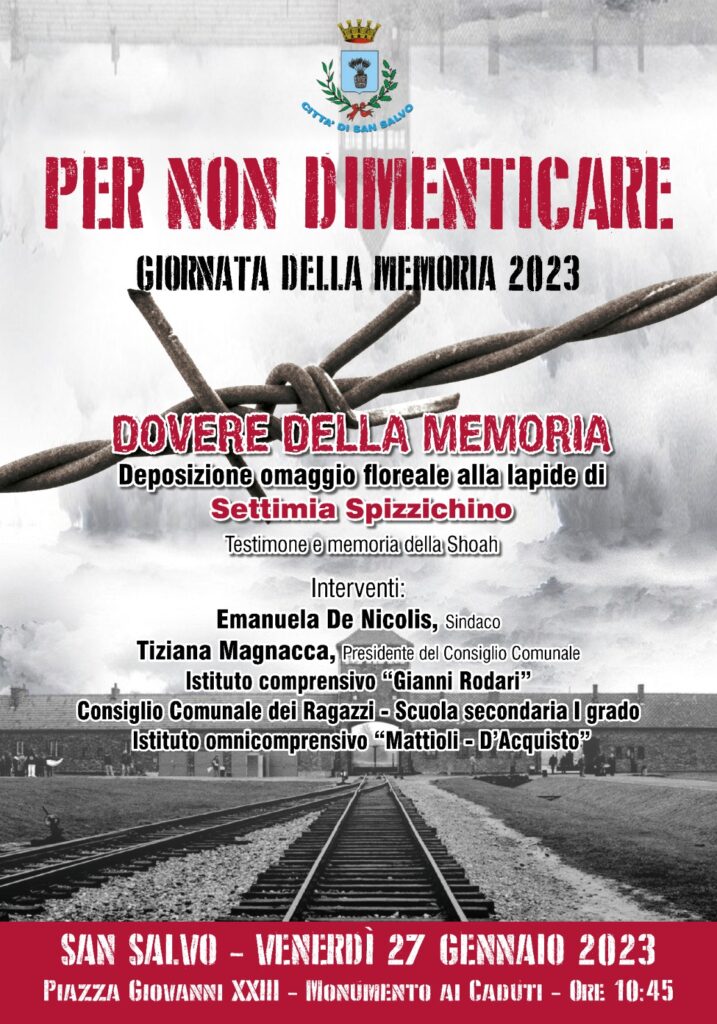 Per non dimenticare, 27 gennaio è la Giornata della Memoria