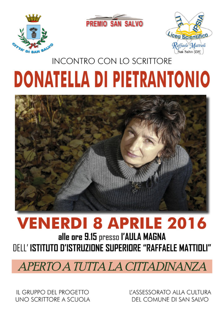 A chiusura del progetto “Uno scrittore a scuola”, Donatella Di Pietrantonio al Mattioli di San Salvo