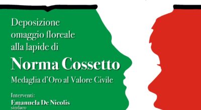 Il 10 febbraio la Giornata del Ricordo, la cerimonia alla lapide dedicata alla studentessa Norma Cossetto