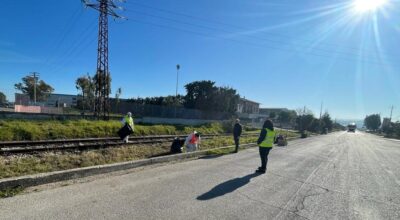 Pulizia in viale Libero Grassi e viale Germania