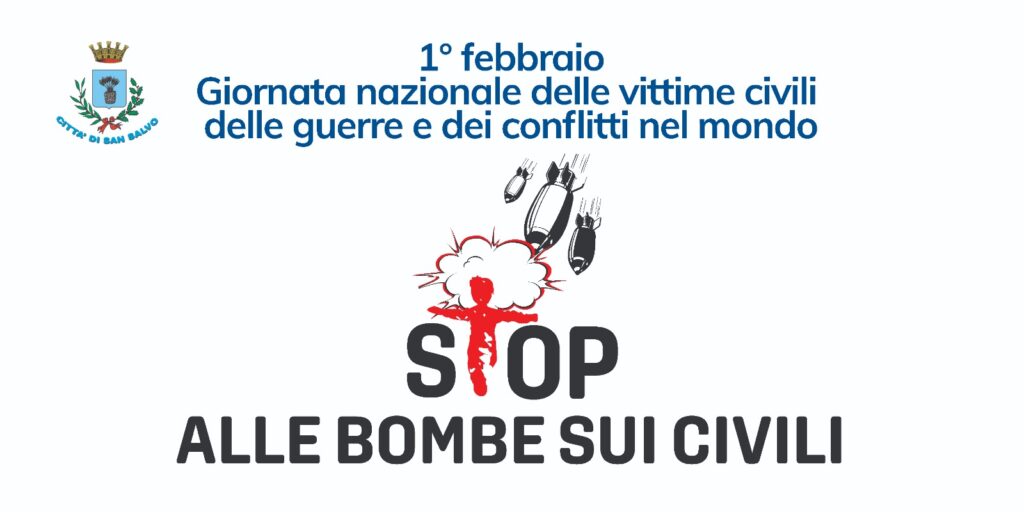 Stop alle bombe sui civili, il Comune di San Salvo aderisce alla campagna dell’Associazione vittime civili di guerra (Ancvg)
