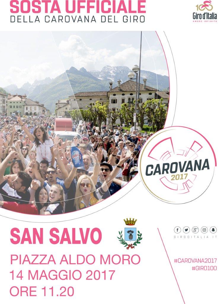 Il Giro d’Italia attraversa San Salvo: la Carovana rosa in piazza Aldo Moro