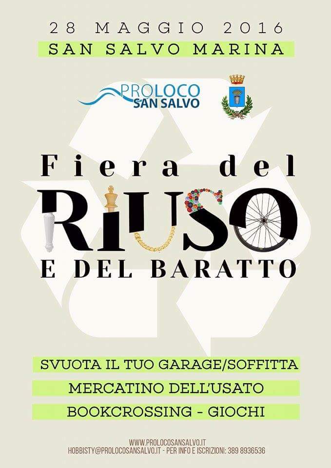 A San Salvo marina la prima Fiera del riuso e del baratto