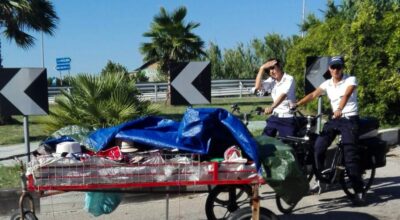 Nuovo sequestro della Polizia municipale sulla pista ciclabile