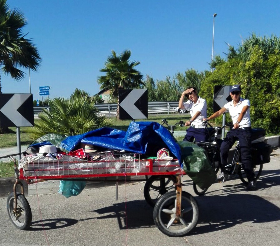 Nuovo sequestro della Polizia municipale sulla pista ciclabile