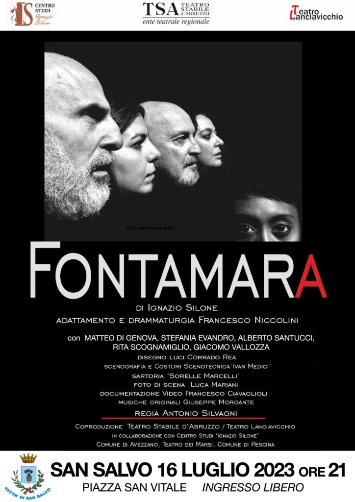 Mostra e adattamento teatrale per i 90 anni  di “Fontamara” di Ignazio Silone a San Salvo