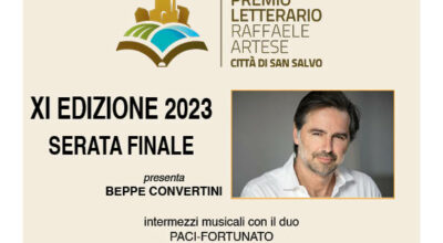 Beppe Convertini presenta la serata finale dell’XI edizione del premio “Raffaele Artese-Città di San Salvo”