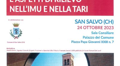 Le novità su Imu e Tari, convegno Anutel a San Salvo martedì 24 ottobre