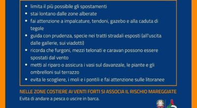 Avviso di condizioni meteorologiche avverse: 4 novembre 2023