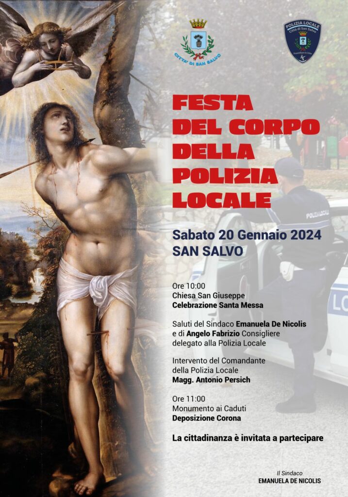 20 gennaio, la Festa della Polizia Locale