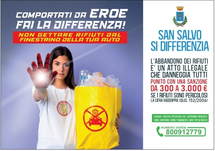 La nuova campagna di sensibilizzazione contro l’abbandono dei rifiuti