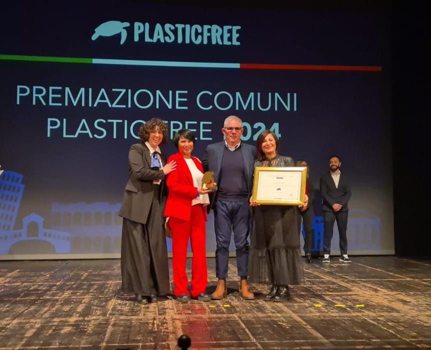 Comune Plastic Free 2024, premiata a Milano la Città di San Salvo