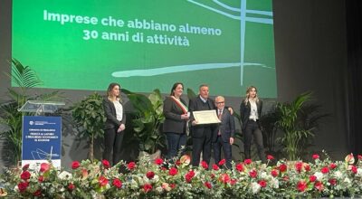 Riconoscimento della Camera di Commercio a Lucio Moscato (Fondam)