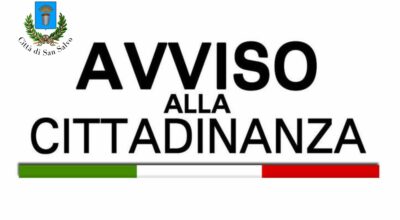 Avviso alla cittadinanza